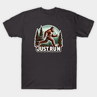 Just Run - Bigfoot T-Shirt